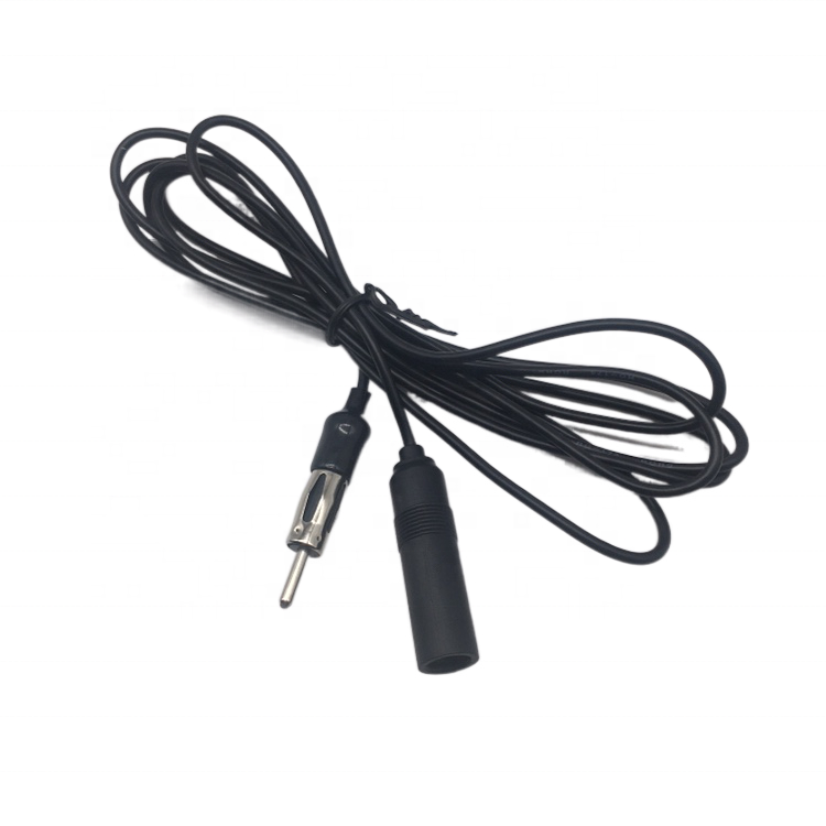 FM AM Auto RG174 Antenna Adapter Car Radio Antenna 2M Extension Cable